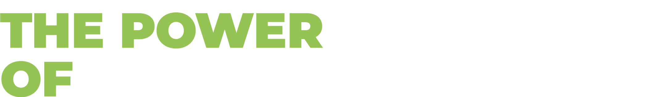 THE POWER OF TEAMWORK